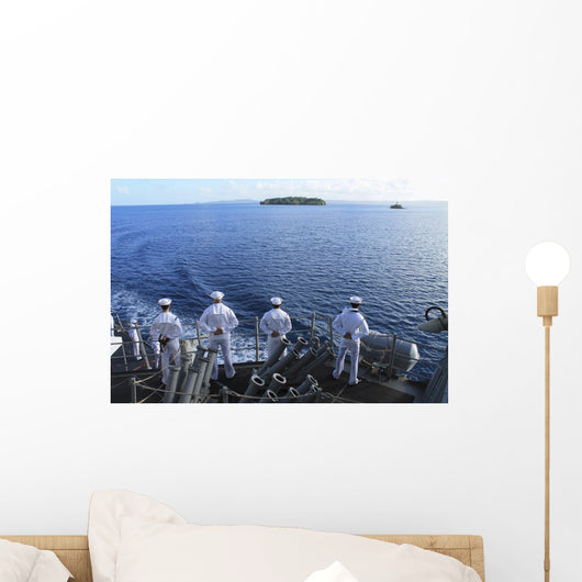 Sailors Man Rails aboard Wall Decal Design 1