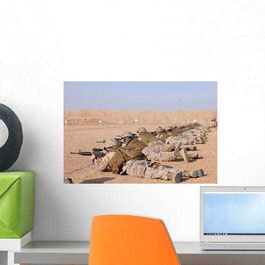 Us Marines Conduct Battlefield Wall Decal Design 3