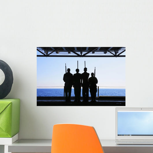 Sailors Practice Color Guard Wall Decal