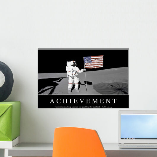 Achievement Inspirational Quote and Wall Decal