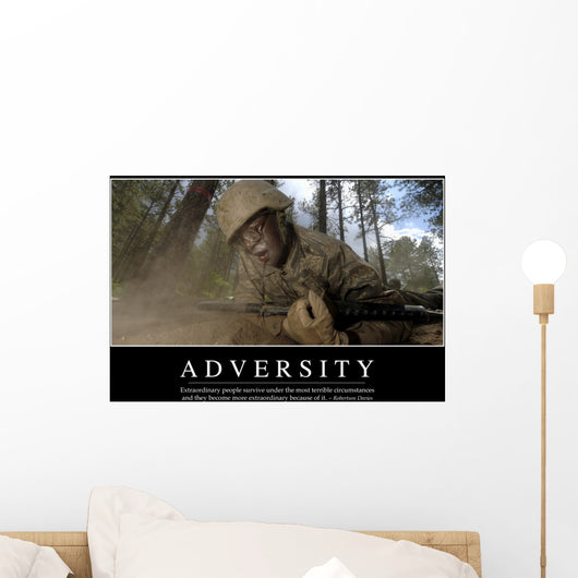 Adversity Inspirational Quote and Wall Decal