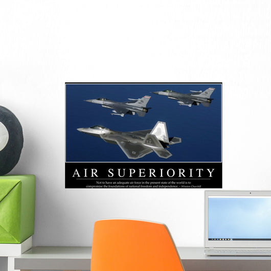 Air Superiority Inspirational Quote Wall Decal