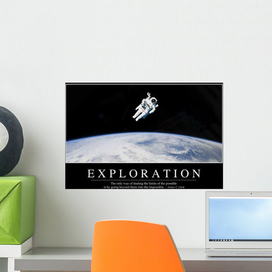 Exploration Inspirational Quote and Wall Decal Design 2