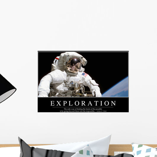 Exploration Inspirational Quote and Wall Decal Design 1