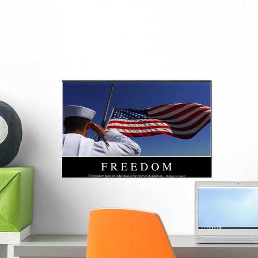 Freedom Inspirational Quote and Wall Decal Design 1
