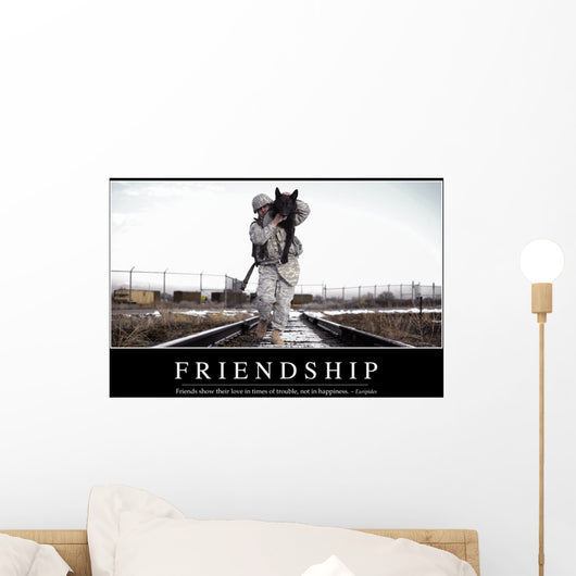 Friendship Inspirational Quote and Wall Decal