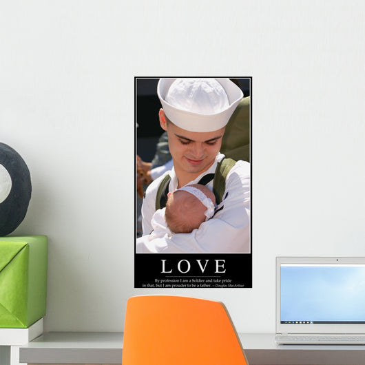 Love Inspirational Quote and Wall Decal