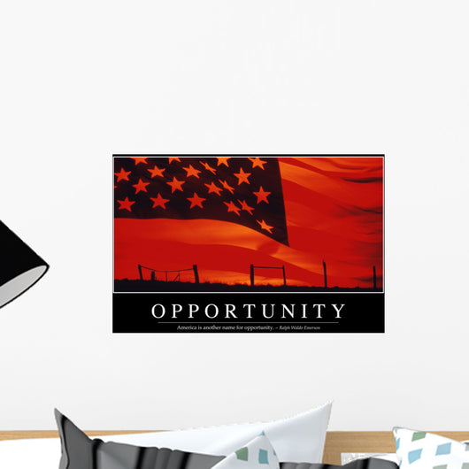 Opportunity Inspirational Quote and Wall Decal