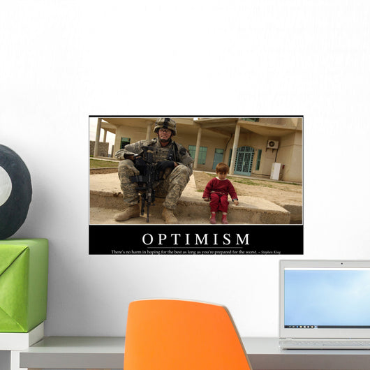 Optimism Inspirational Quote and Wall Decal
