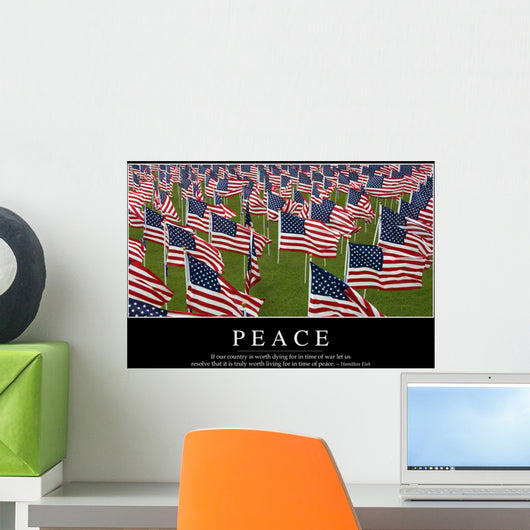 Peace Inspirational Quote and Wall Decal Design 2