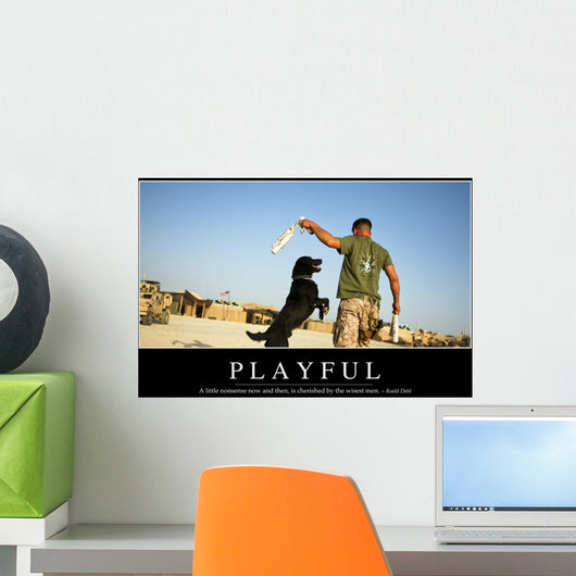 Playful Inspirational Quote and Wall Decal
