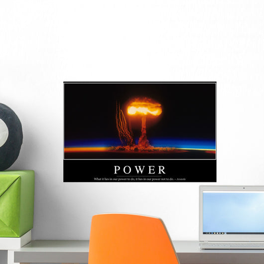 Power Inspirational Quote and Wall Decal