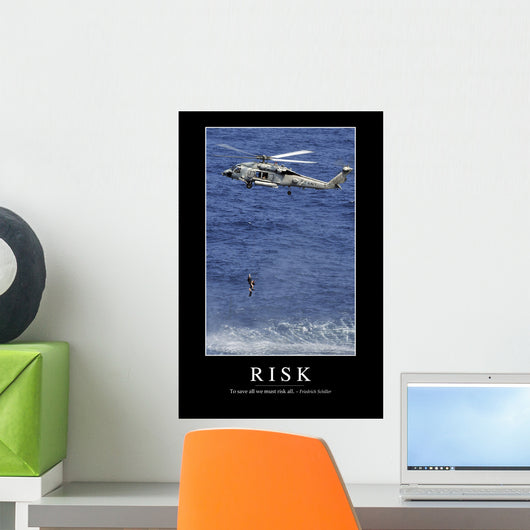 Risk Inspirational Quote and Wall Decal Design 2
