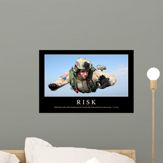 Risk Inspirational Quote and Wall Decal Design 1