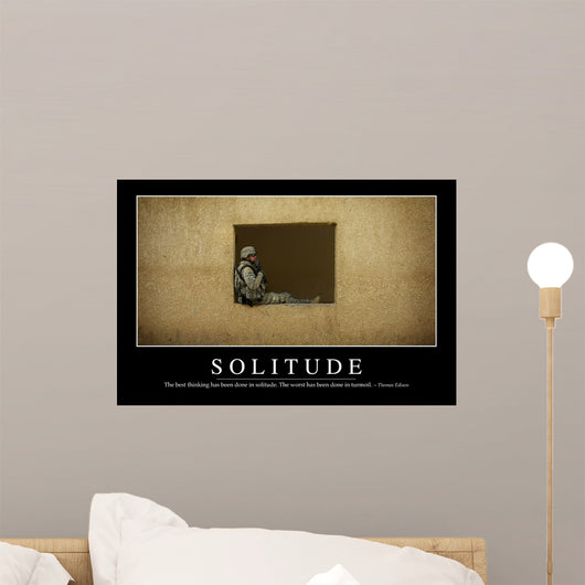 Solitude Inspirational Quote and Wall Decal