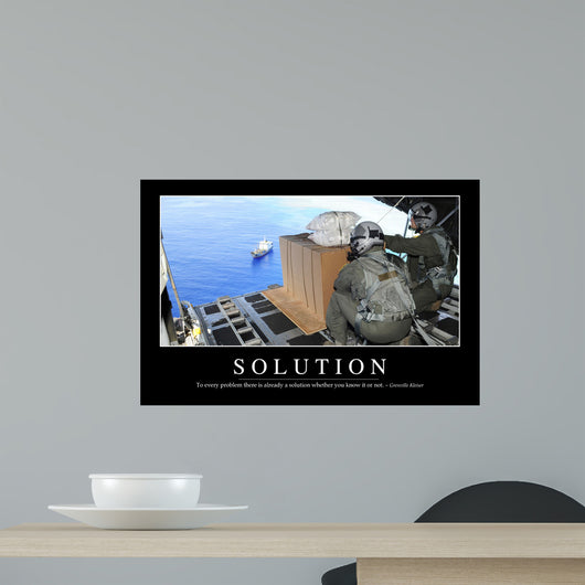 Solution Inspirational Quote and Wall Decal Design 1