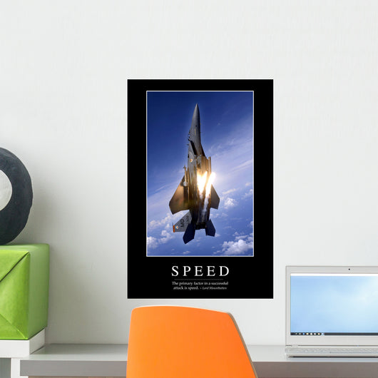 Speed Inspirational Quote and Wall Decal Design 3
