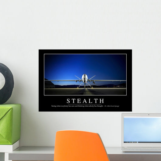 Stealth Inspirational Quote and Wall Decal