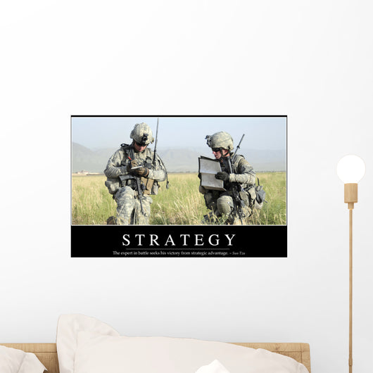 Strategy Inspirational Quote and Wall Decal