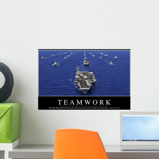 Teamwork Inspirational Quote and Wall Decal