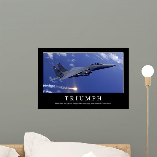 Triumph Inspirational Quote and Wall Decal Design 2