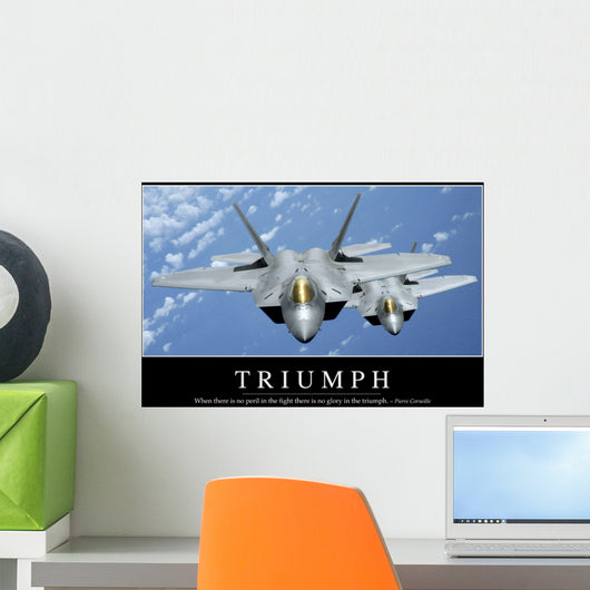 Triumph Inspirational Quote and Wall Decal Design 1