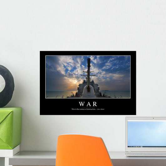 War Inspirational Quote and Wall Decal Design 2