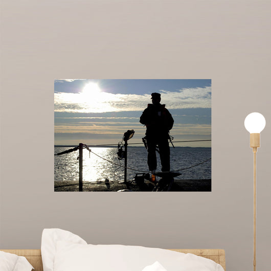 Sonar Technician Stands Sentry Wall Decal