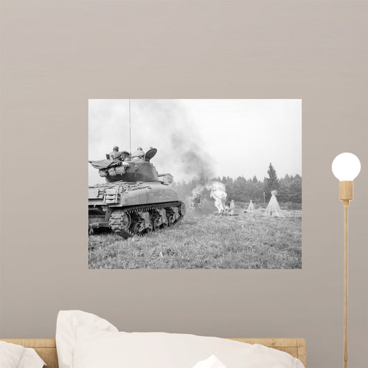 M4a3e8 76mm Armed Sherman Wall Decal