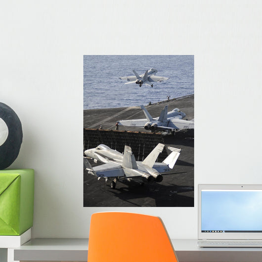 F A-18 Hornets Prepare Wall Decal
