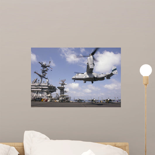 Mv-22 Osprey Lands aboard Wall Decal Design 2