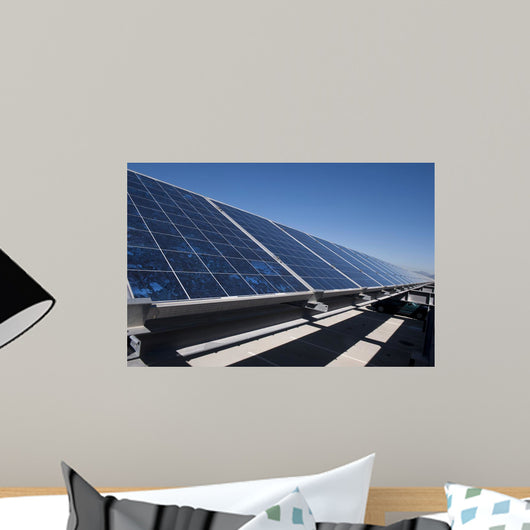 Solar Panels Installed Top Wall Decal