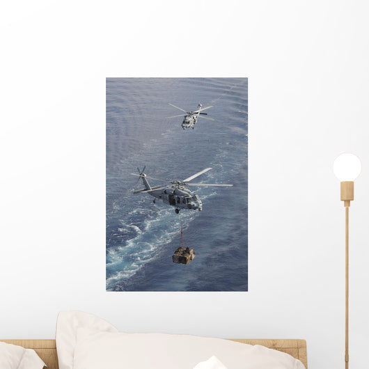 Two Mh-60s Sea Hawk Wall Decal Design 2