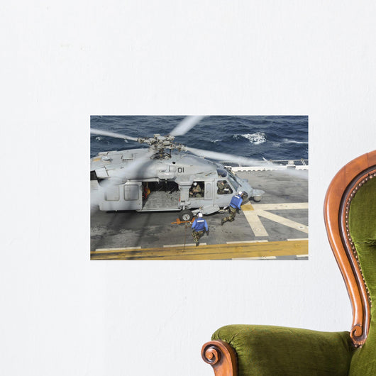 Personnel Remove Chock and Wall Decal