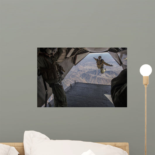 Aircrewman Jumps from C2-a Wall Decal