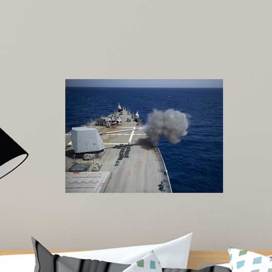 5-inch Gun Is Fired Wall Decal