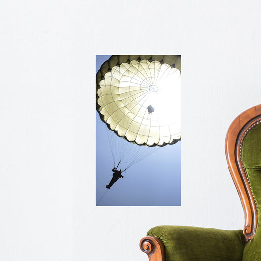 Paratrooper Descends onto Drop Wall Decal