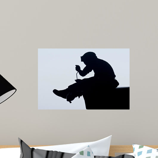 Us Marine Performs Maintenance Wall Decal