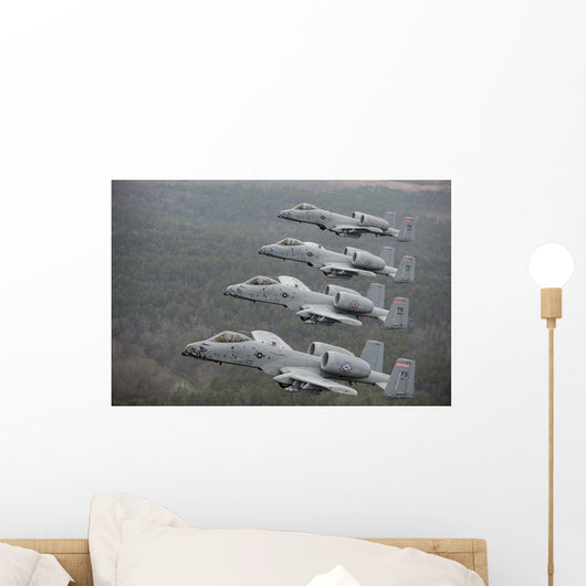 A-10 Thunderbolt Ii's Flying Wall Decal Design 2