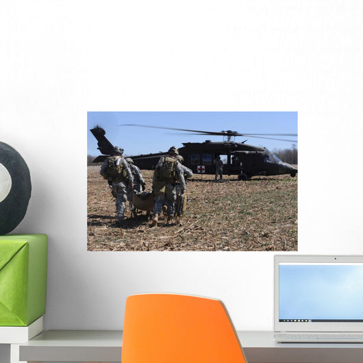 Green Berets Move Simulated Wall Decal