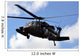Uh-60 Black Hawk Helicopter Wall Decal