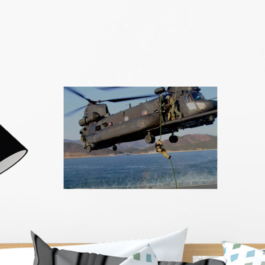 Us Navy Seal Fast-ropes Wall Decal