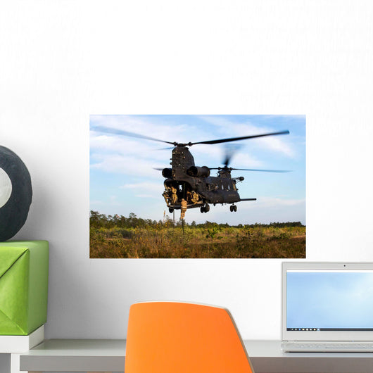 Us Army Soldiers Fast-rope Wall Decal