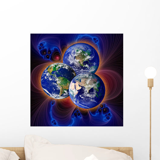 Digitally Enhanced Image Three Wall Decal
