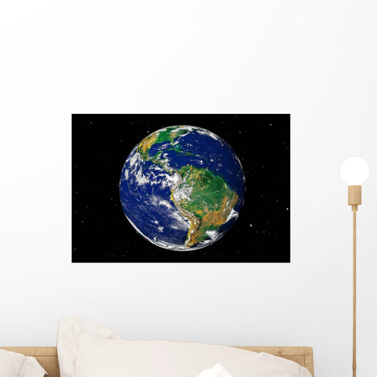Full Earth Showing South Wall Decal Design 1
