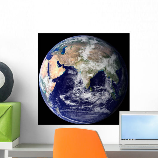 Full Earth Showing Europe Wall Decal Design 2