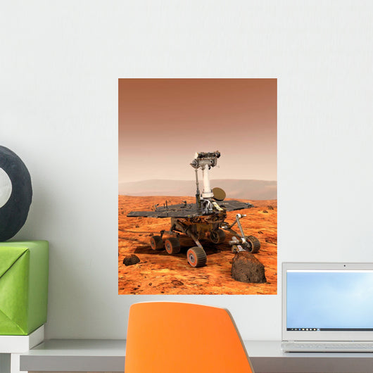 Artists Rendition Mars Rover Wall Decal Design 1
