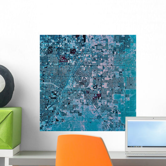 Satellite Las Vegas Nevada Wall Decal