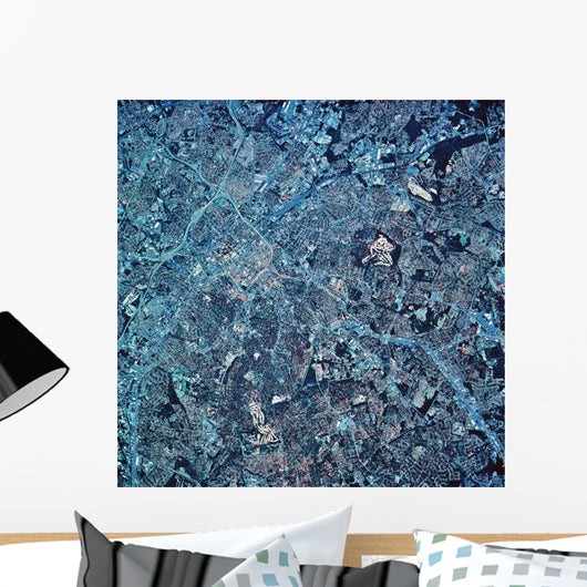 Satellite Charlotte North Carolina Wall Decal