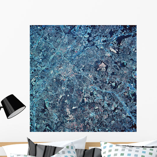 Satellite Charlotte North Carolina Wall Decal